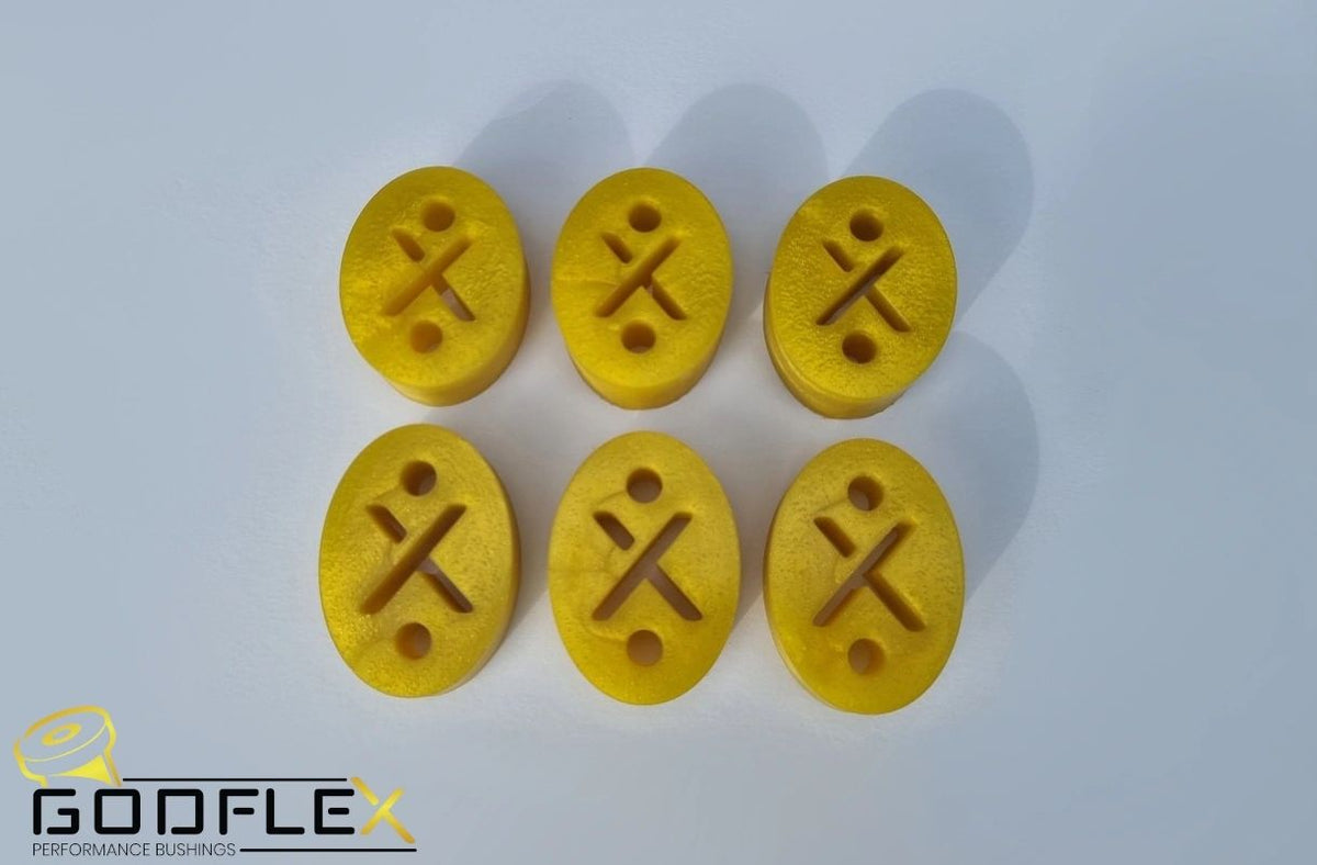 Ford Focus MK2 ST & RS (2005-2010) Exhaust Mount Hanger Bushes Uprated Rigid Poly