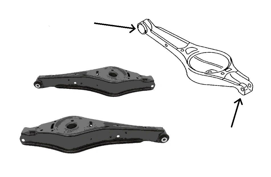 Skoda Octavia / Superb MK2 (2004-2012) Rear Lower Spring Mount Suspension Arm Bushes