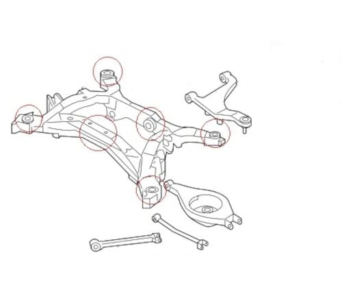 Nissan 350Z (2002-2009) Front & Rear Suspension Arms, Subframe, Diff & ARB Bushes